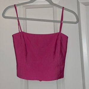 Zara pink crop top